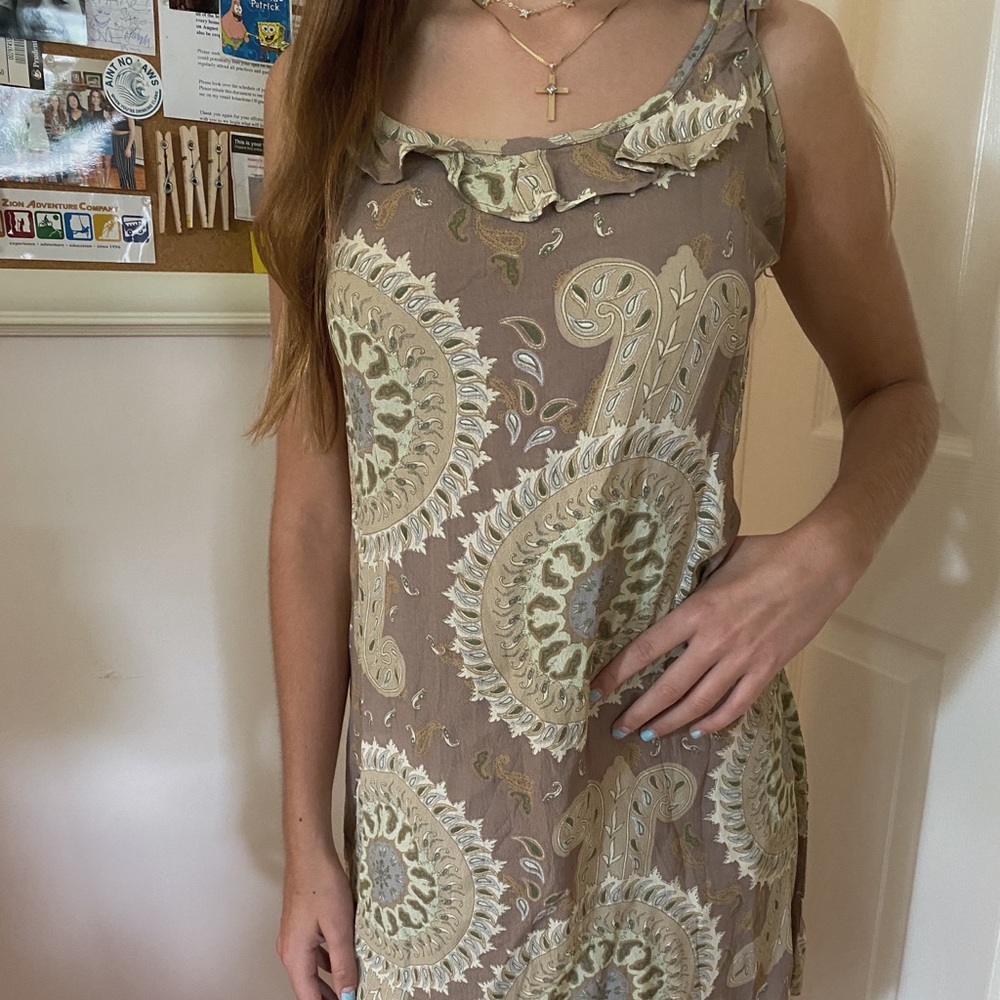 paisley print dress